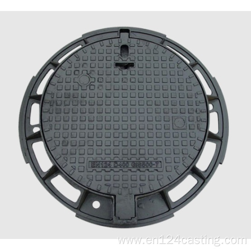 Ductile manhole cover CO 650 D400 with hinge